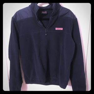 Blue Vineyard Vines quarter zip fleece
